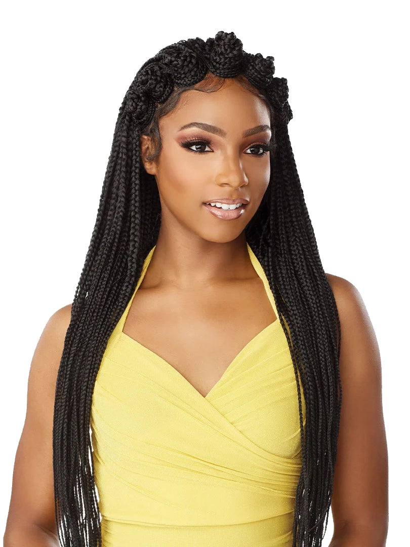 Sensationnel Collection® Cloud 9® Swiss Lace Wig™ 100% Full Hand-Tied Lace Wig Box Braid 36″