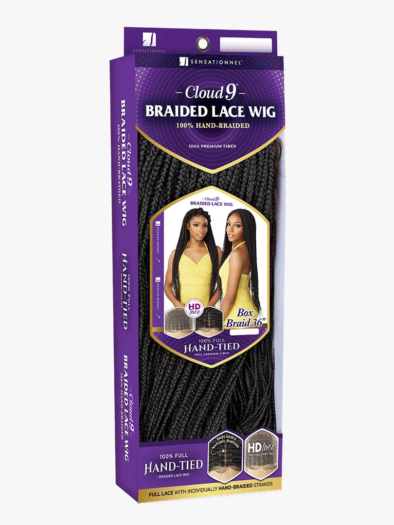 Sensationnel Collection® Cloud 9® Swiss Lace Wig™ 100% Full Hand-Tied Lace Wig Box Braid 36″