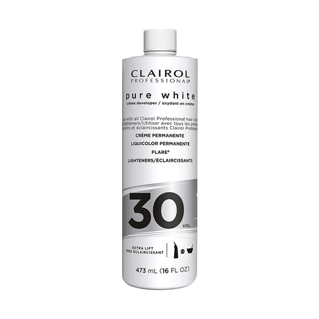 Clairol Professional® 10, 20, 30, 40 vol. Pure White Hair Developers for Lightening & Gray Coverage (16 oz.)