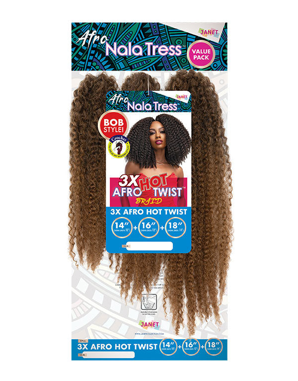 Janet Collection™ Nala Tress™ 3X Afro Hot Twist (10” 12” & 14”)