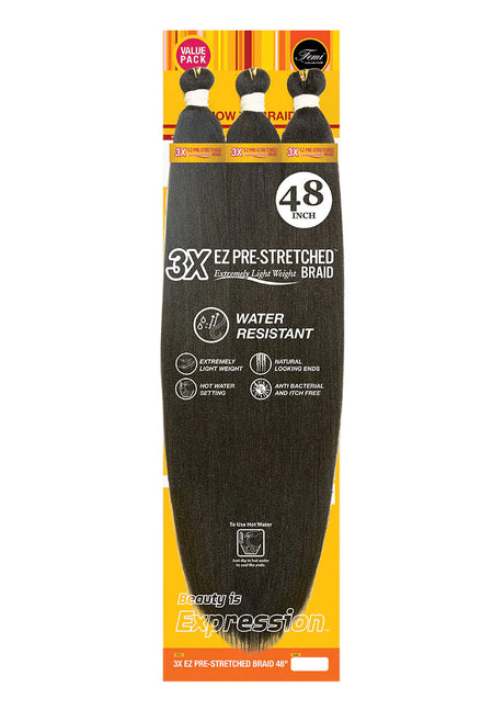 Femi Collection® 3X EZ Pre Stretched Braid Hair 36"
