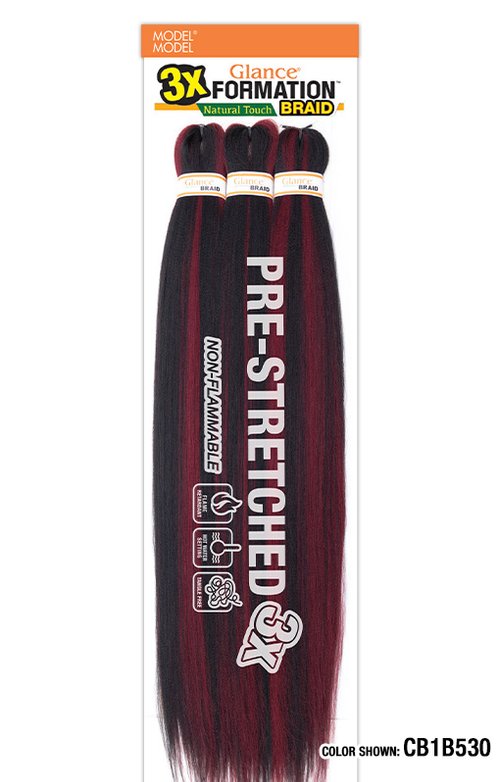 Model Model® Glance® Formation 3X Natural Touch Braid Hair 30"