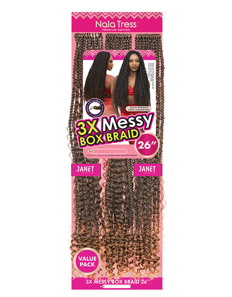 Janet Collection™ Nala Tress™ 3X Messy Box Braid 26"