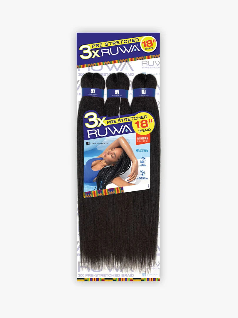 Sensationnel Collection® RUWA® X-Pression® 3X Pre-Stretched Braid Hair (18", 24" & 36″)