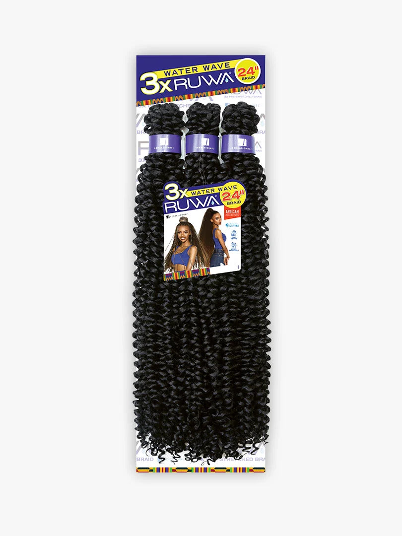Sensationnel Collection® RUWA® WATER WAVE Pre-Stretched Braid Hair (18" & 24")