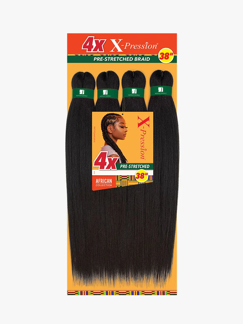 Sensationnel Collection® X-Pression® 4X Pre-Stretched Braid Hair (African Collection) 38"