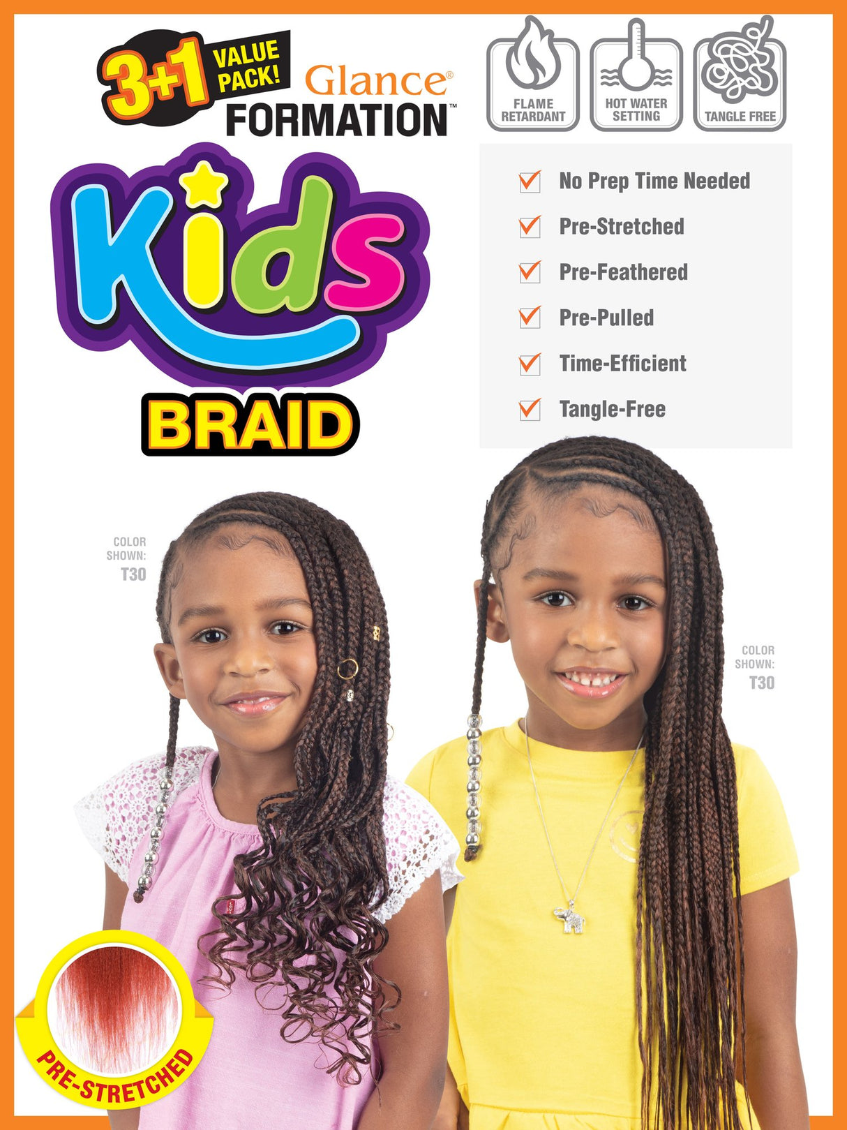 Model Model® Glance® Formation 3+1 Kid's Braid (Value Pack)