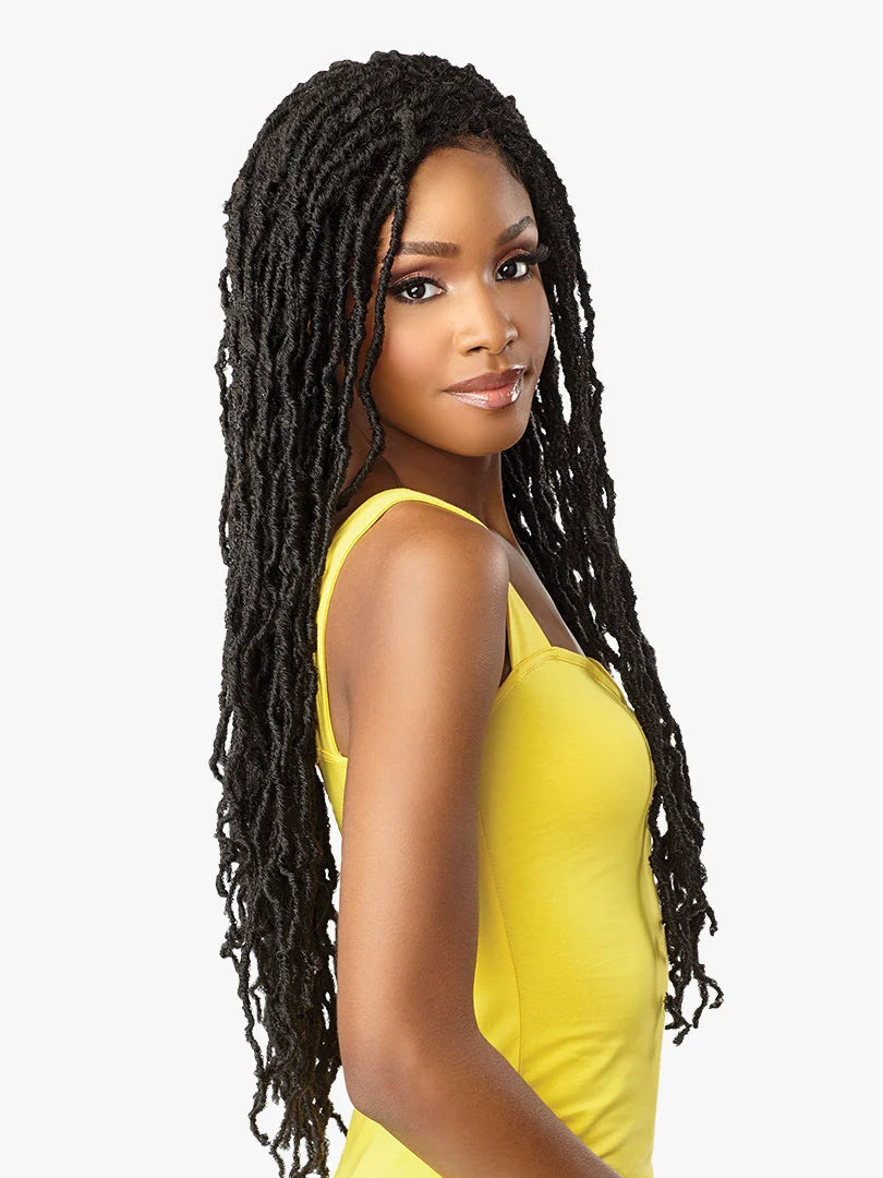 Sensationnel Collection® Cloud 9® Swiss Lace Wig™ 4X4 Braid Distressed Locs 28"