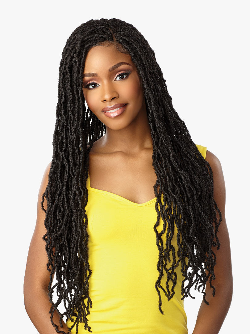 Sensationnel Collection® Cloud 9® Swiss Lace Wig™ 4X4 Braid Distressed Locs 28"