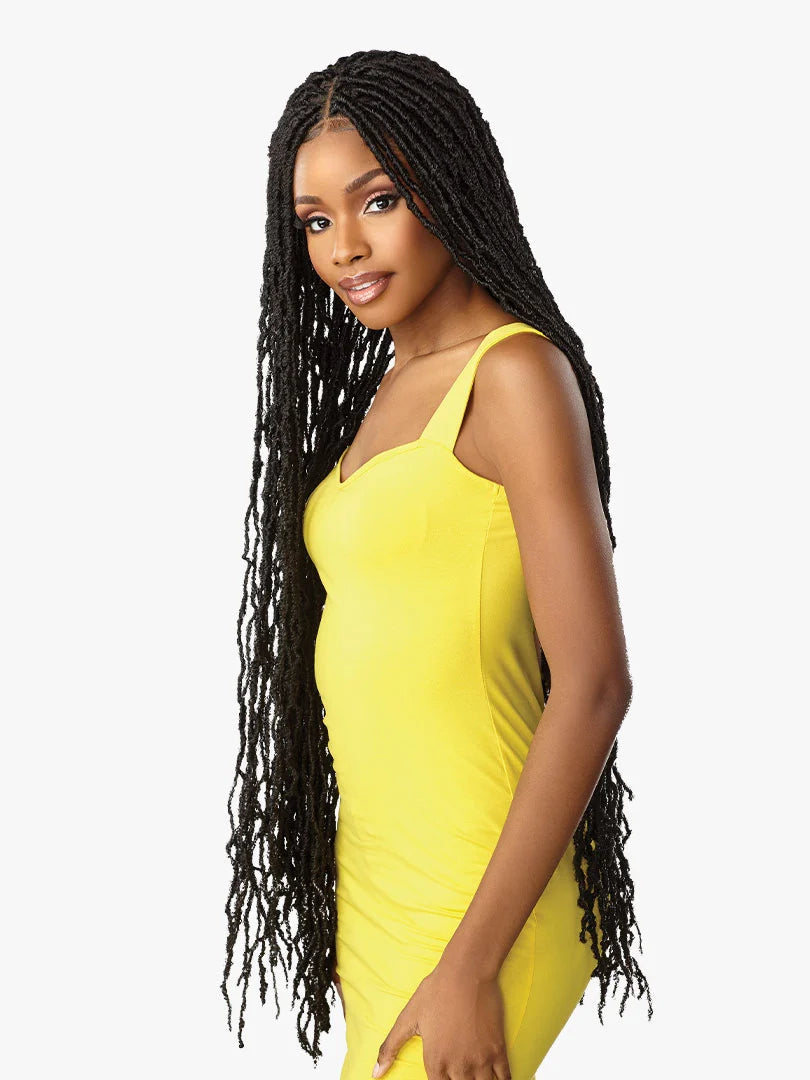 Sensationnel Collection® Cloud 9® Swiss Lace Wig™ 4X4 Braid Distressed Locs 40"