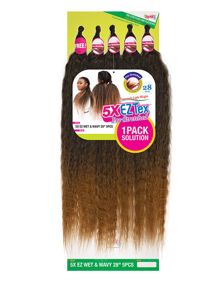 Janet Collection™ 5X EZ WET & WAVY Hair - 24" (5 pcs)