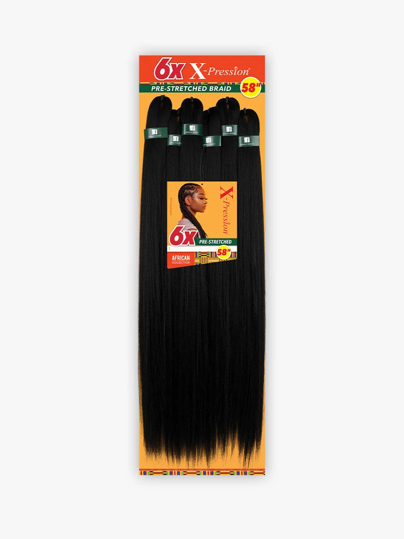 Sensationnel Collection® X-Pression® 6X Pre-Stretched Braid Hair (African Collection) 58"