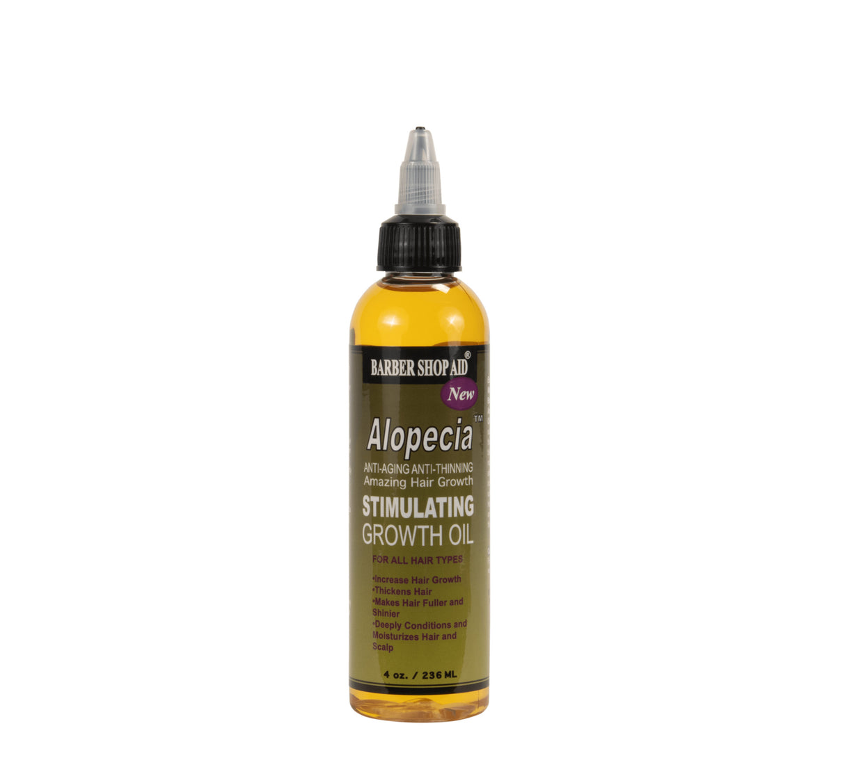 Barbershop Aid® Alopecia Anti-Thinning Anti-Aging Amazing Hair Growth Oil (4 oz)