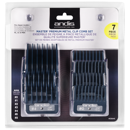 Andis® Master Premium Metal Clipper Guides