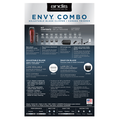 Andis® Professional Envy Combo