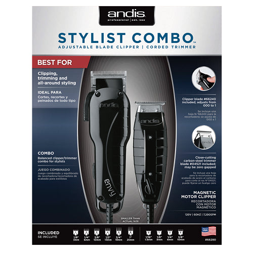 Andis® Professional Barber Envy & GTX T-Outliner Corded (Combo)