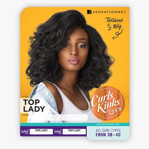 Sensationnel Collection® Curls Kinks® Textured Half Wig - Top Lady