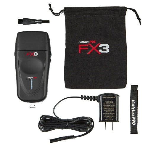 BaByliss PRO® FX3 Black Double Foil Cordless Shaver