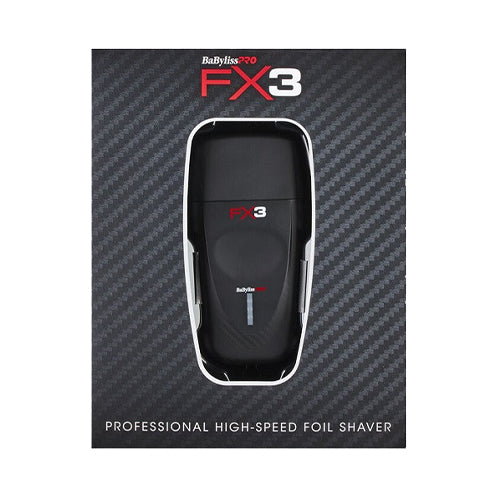 BaByliss PRO® FX3 Black Double Foil Cordless Shaver