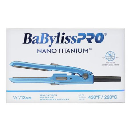 BaBylissPRO® Nani Titanium Mini Flat Iron 1/2"