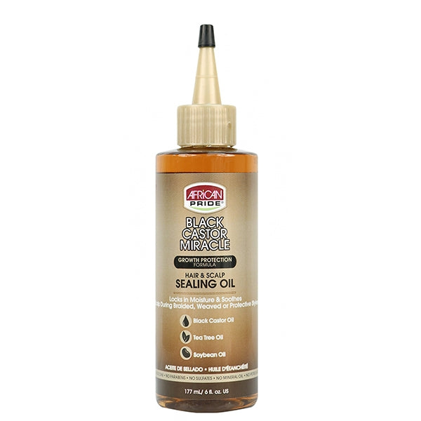 African Pride® Black Castor Miracle Hair & Scalp Sealing Oil (6 oz.)