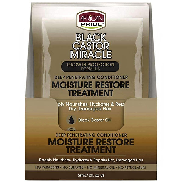 African Pride® Black Castor Miracle Moisture Restore Treatment (2 oz.)