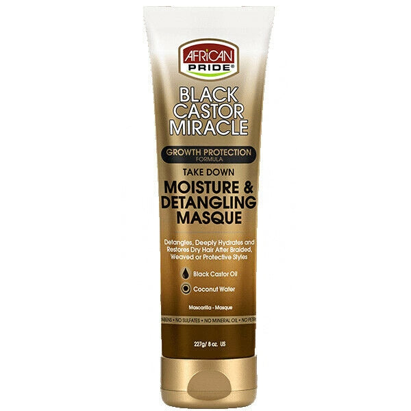 African Pride® Black Castor Miracle Moisture & Detangling Masque (8 oz.)