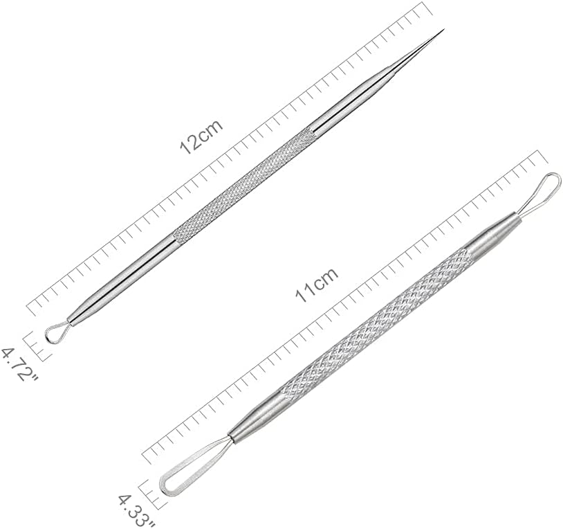 Magic Collection® Blackhead Remover, 2 PCS Pimple Popper ,Stainless Steel Pimple Extractor