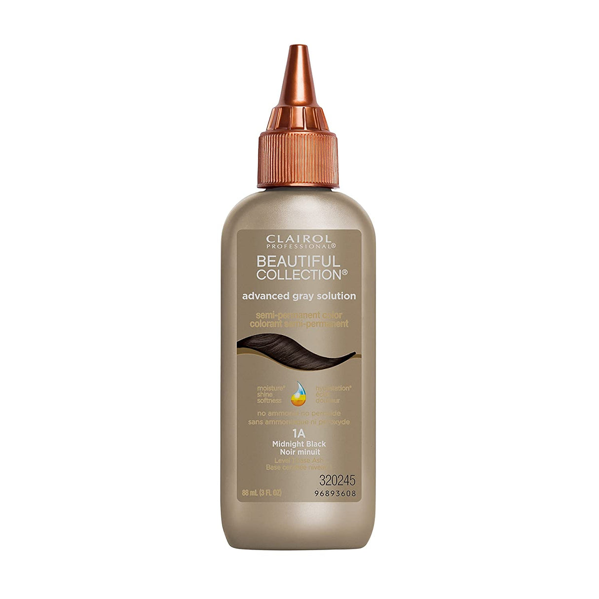Clairol Professional® Beautiful Advanced Gray Solutions, (1A) Semi-Permanent Hair Color for Gray Coverage