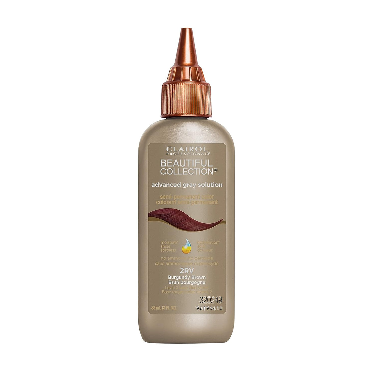 Clairol Professional® Beautiful Advanced Gray Solutions, (2RV) Semi-Permanent Hair Color for Gray Coverage