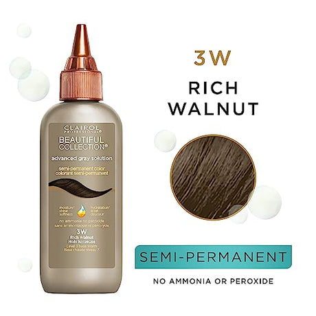 Clairol Professional® Beautiful Advanced Gray Solutions, (3W) Semi-Permanent Hair Color for Gray Coverage