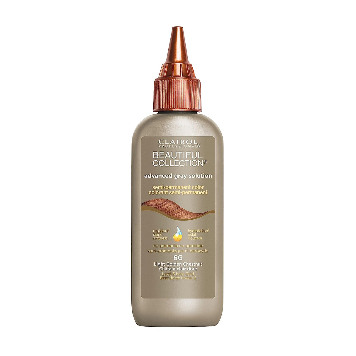 Clairol Professional® Beautiful Advanced Gray Solutions, (6G) Semi-Permanent Hair Color for Gray Coverage