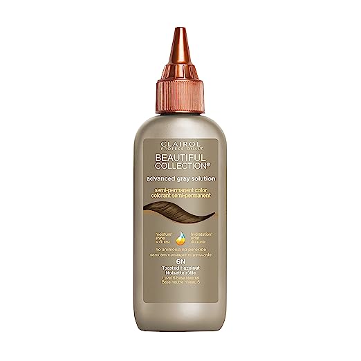 Clairol Professional® Beautiful Advanced Gray Solutions, (6N) Semi-Permanent Hair Color for Gray Coverage