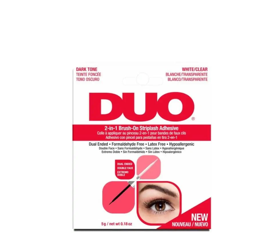 DUO® 2-In-1 Brush-On Strip Lash Adhesive, Dark And Clear