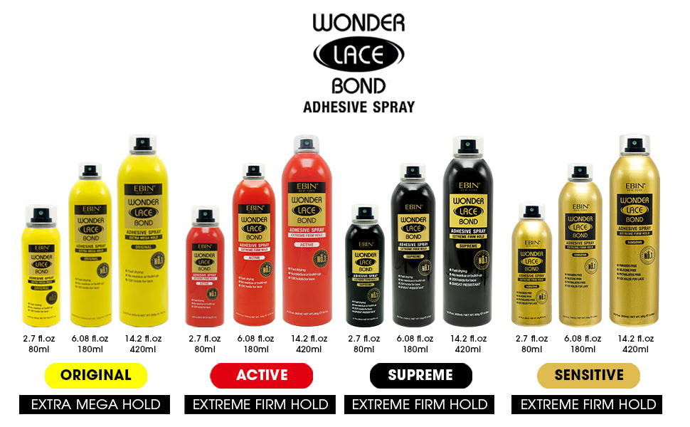 Ebin NEW YORK® Wonder Lace Bond Adhesive Spray (3 Holds)