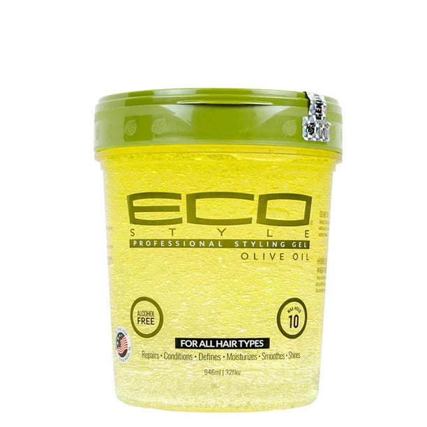 ECO Style® Style Moisturizing & Shine Enhancing Jar Hair Styling Gel with Olive Oil