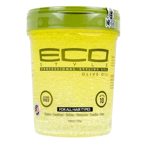 ECO Style® Style Moisturizing & Shine Enhancing Jar Hair Styling Gel with Olive Oil