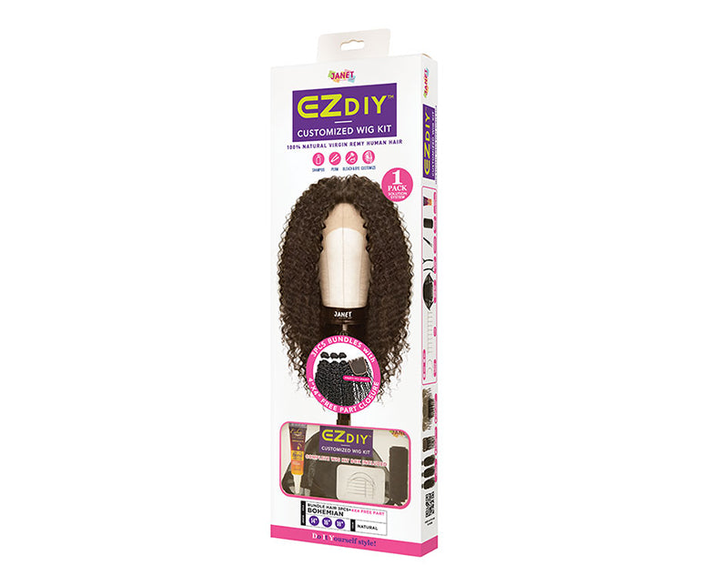 Janet Collection® EZ DIY Bohemian 4x4 Free Part with Closure