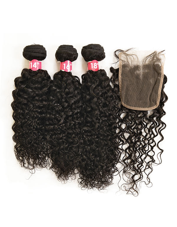 Janet Collection® EZ DIY Water Wave 4x4 Free Part with Closure