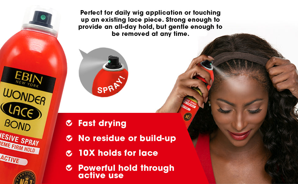 Ebin NEW YORK® Wonder Lace Bond Adhesive Spray (3 Holds)