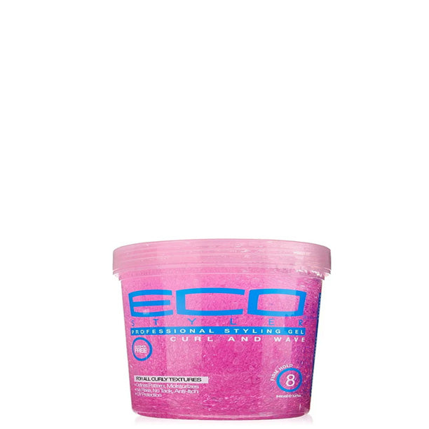 ECO Style® Styler Professional Curl & Wave Firm Hold Styling Gel, Pink