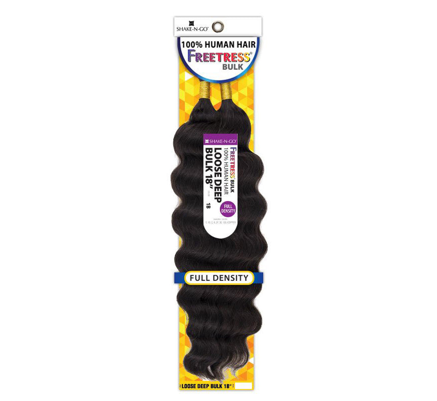Shake-N-Go® FreeTress® Loose Deep Bulk 18" (100% Human)