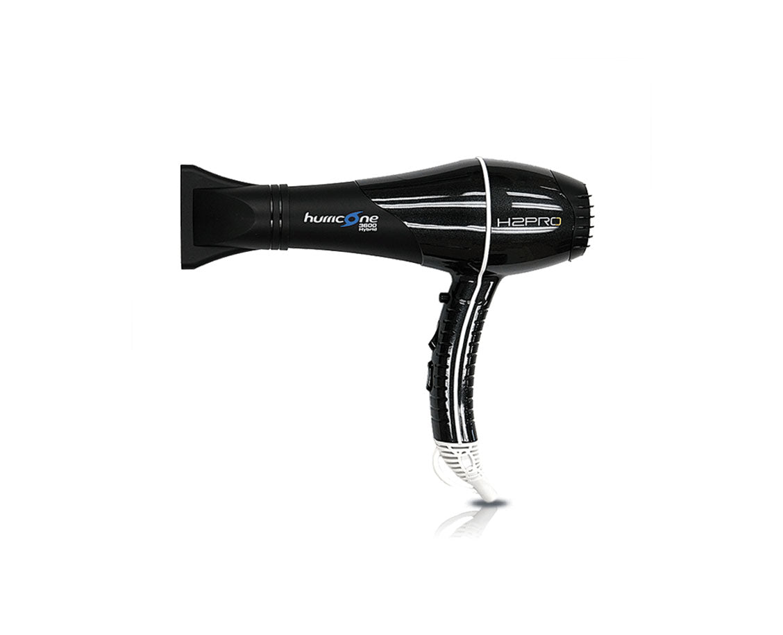 H2PRO® Hurricane Hybrid 3600 Lightweight Hair Dryer – Black