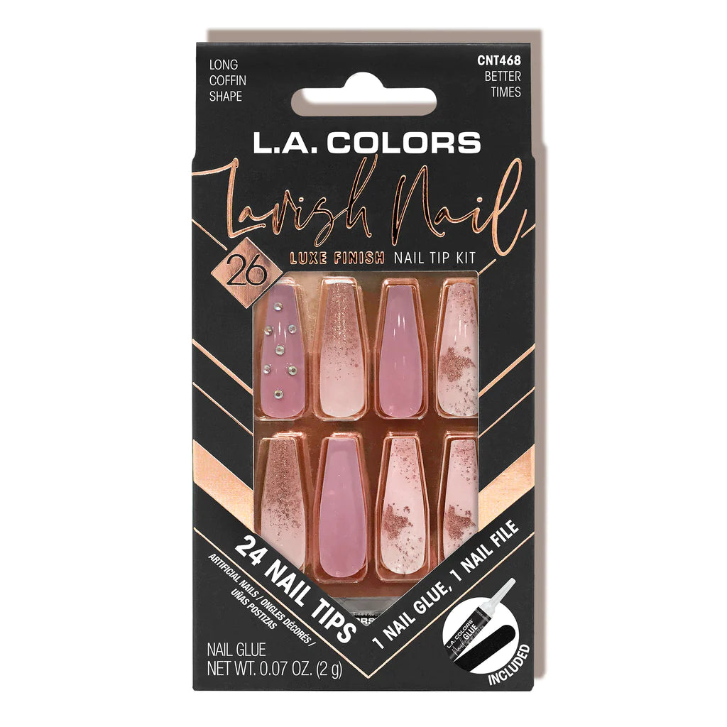 L.A. Colors® Lavish Nail LUXE Finish Nail Tip Kit (CARDED)