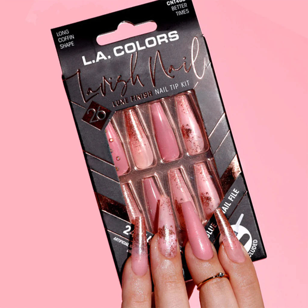 L.A. Colors® Lavish Nail LUXE Finish Nail Tip Kit (CARDED)