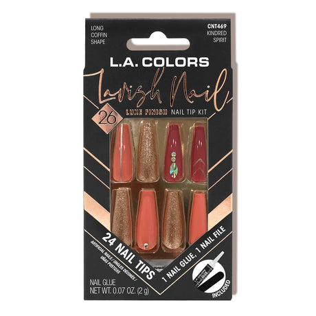 L.A. Colors® Lavish Nail LUXE Finish Nail Tip Kit (CARDED)