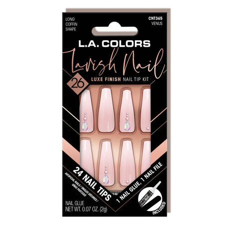 L.A. Colors® Lavish Nail LUXE Finish Nail Tip Kit (CARDED)