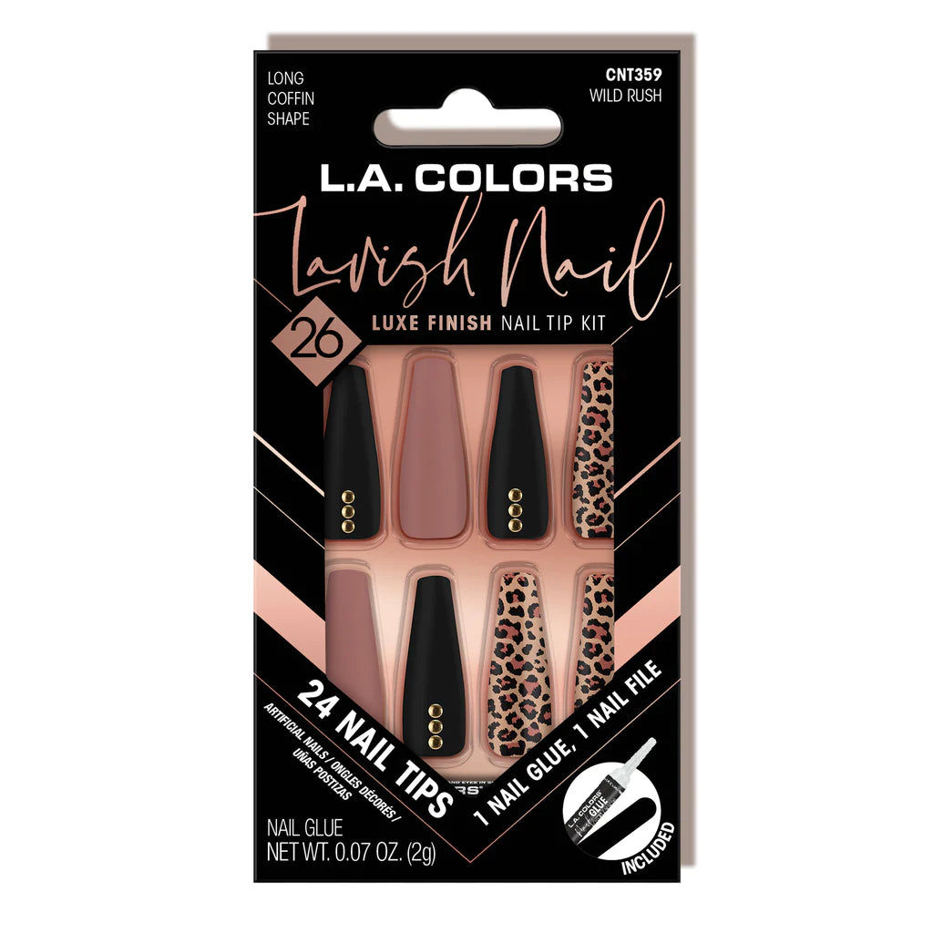 L.A. Colors® Lavish Nail LUXE Finish Nail Tip Kit (CARDED)