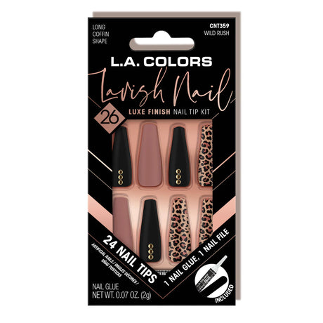 L.A. Colors® Lavish Nail LUXE Finish Nail Tip Kit (CARDED)
