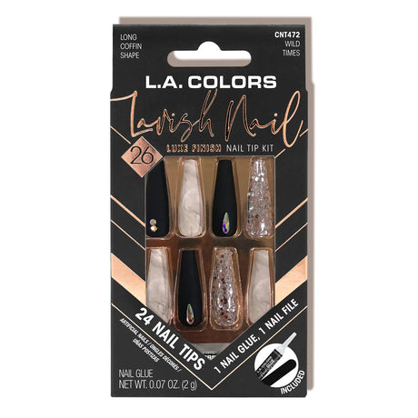 L.A. Colors® Lavish Nail LUXE Finish Nail Tip Kit (CARDED)